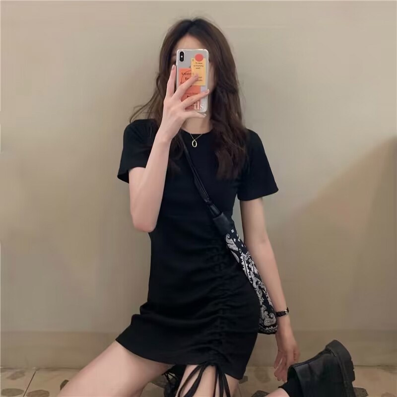 Đầm Nữ Tay Ngắn Kiểu Dáng Thời Trang Quyến Rũ