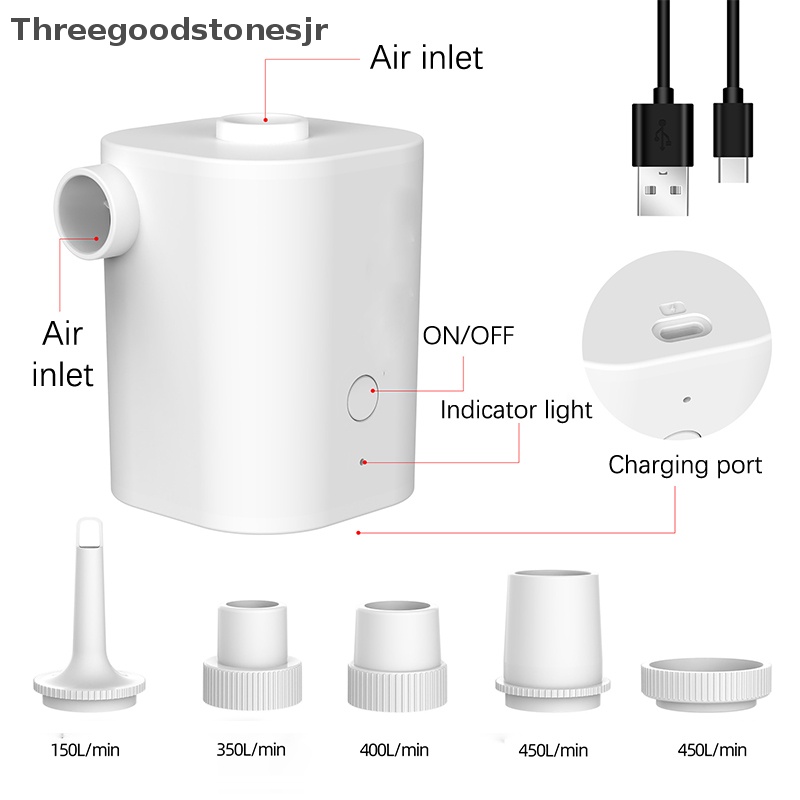 Ống Bơm Hơi Nhỏ Gọn Có Thể Sạc Lại JR