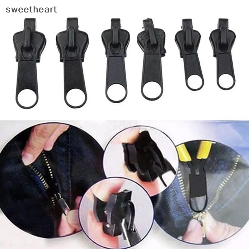 6 cái ngay lập tức dây kéo phổ ngay lập tức sửa chữa dây kéo sửa chữa Kit thay thế Zip New