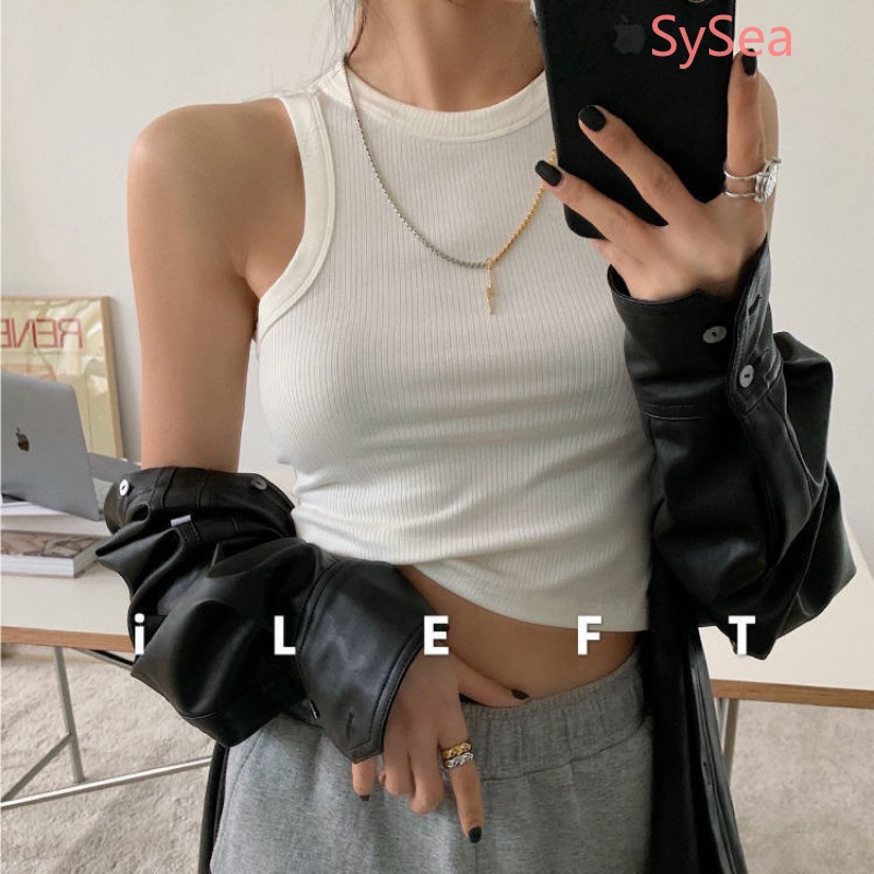 Áo Croptop Hai Dây Thể Thao Thời Trang Mùa Hè Hàn Quốc Dành Cho Nữ