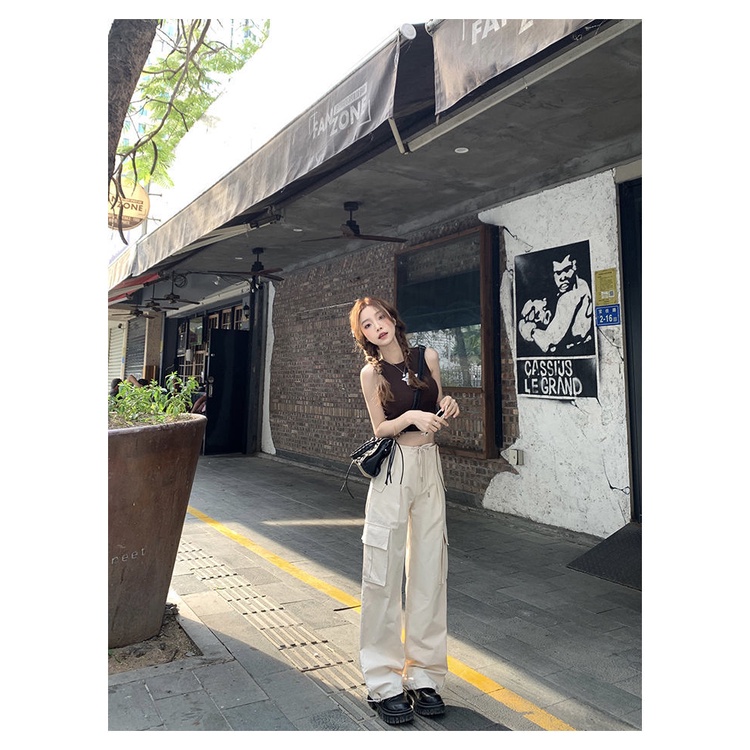 Áo Thun Cotton Nguyên Chất Dáng Ôm Phong Cách Mỹ Cho Nữ