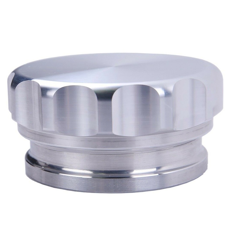 Hợp kim nhôm 2 Inch 51mm được hàn trên cổ nạp và các bộ phận ô tô Nắp bình xăng sửa đổi màu bạc