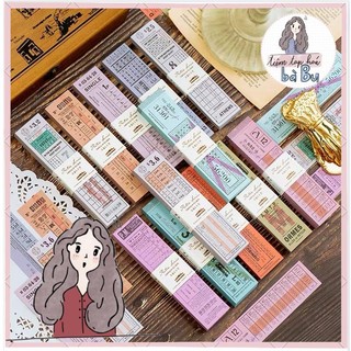 Mix 10 mẫu ticket dùng để trang trí