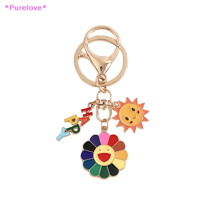 Móc Khóa Hình Hoa Hướng Dương Dễ Thương Dành Cho Nam Và Nữ Mới