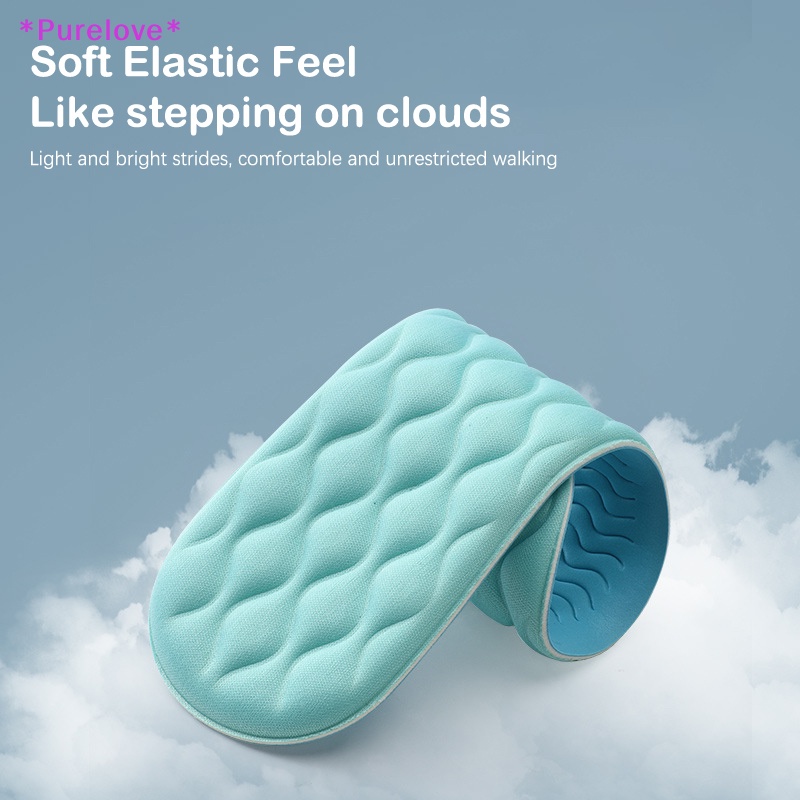 1 Cặp Đế Lót Giày Thể Thao Bằng Cao Su Siêu Mềm Thoáng Mát Thấm Hút Mồ Hôi Tiện Dụng Mới