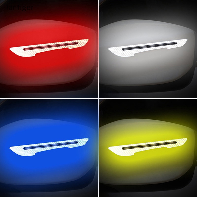 Bộ 2 Miếng Dán Phản Quang Cảnh Báo An Toàn Cho Gương Chiếu Hậu Xe Hơi