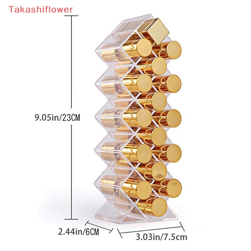 Khay Nhựa Acrylic Trong Suốt 16 / 24 Ngăn Đựng Son Môi Tiện Dụng