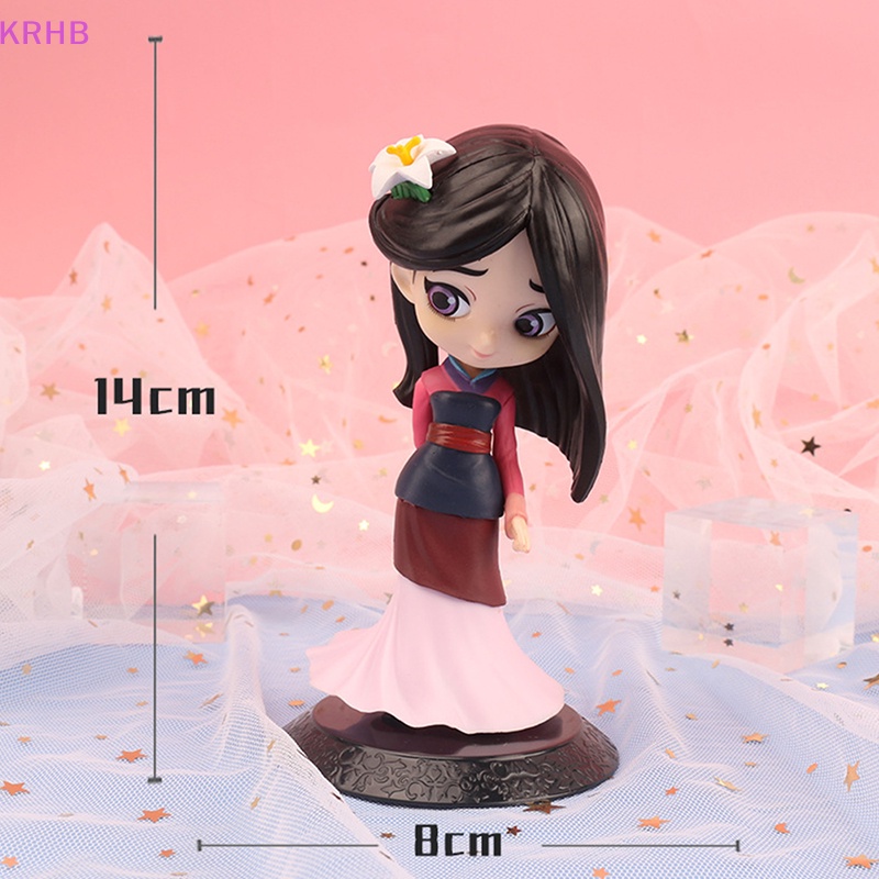 Mô Hình Công Chúa Mulan 14cm Trang Trí Bánh Kem Mới