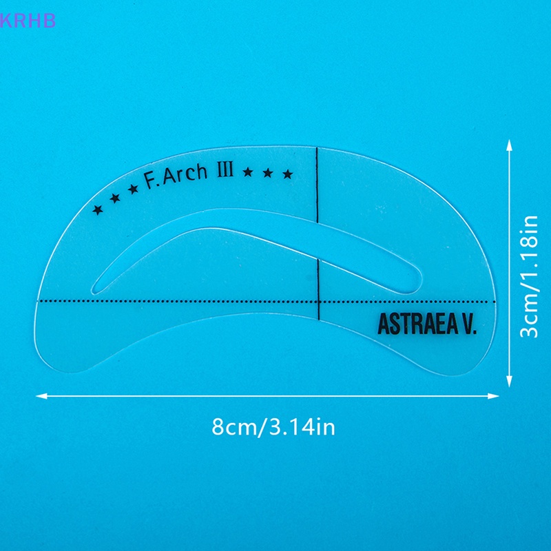 Khuôn Vẽ Lông Mày 6 Kiểu Tự Làm Chuyên Dụng Cho Trang Điểm