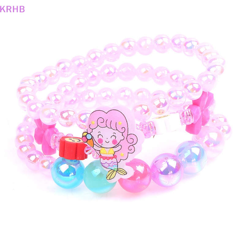 1 Vòng Tay Chuỗi Hạt Dễ Thương Cho Bé Gái Mới