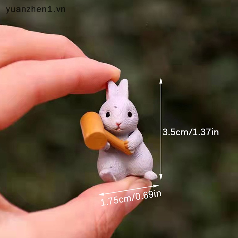 Đồ trang trí Chú Thỏ Mini Để Bàn Trang Trí Sáng Tạo Vui Nhộn