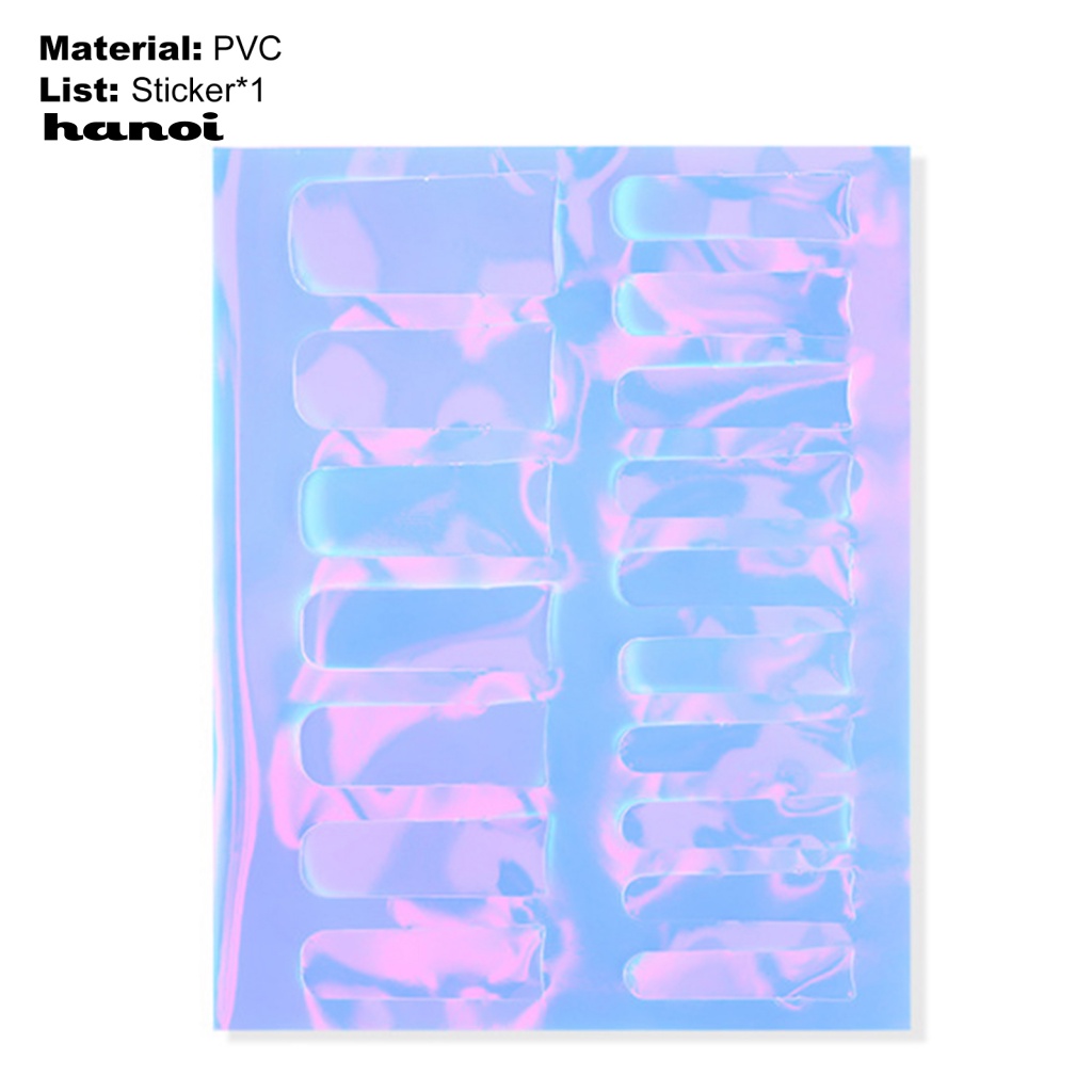 Miếng Dán Trang Trí Móng Tay Bằng PVC Mỏng Nhẹ Họa Tiết Cực Quang