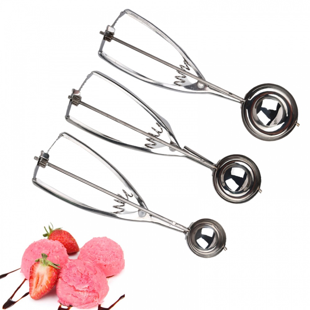 Muỗng Múc Kem Bằng Bạc Dài 20cm Chất Lượng Cao