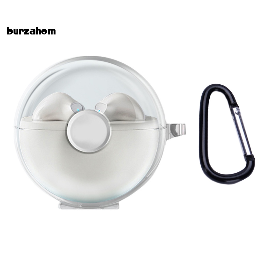 Vỏ Bảo Vệ Hộp Sạc Tai Nghe Bluetooth Lenovo LP80 Trong Suốt Chống Rơi Kèm Móc Tiện Dụng