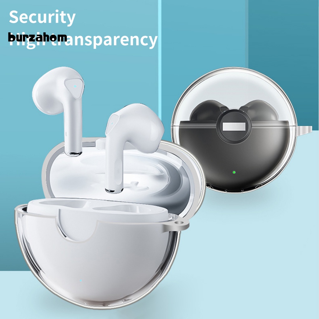 Vỏ Bảo Vệ Hộp Sạc Tai Nghe Bluetooth Lenovo LP80 Trong Suốt Chống Rơi Kèm Móc Tiện Dụng