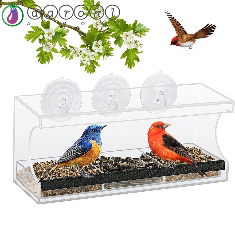 1 Dụng Cụ Đựng Thức Ăn Cho Chim Có Giác Hút Gắn Tường Dễ Vệ Sinh
