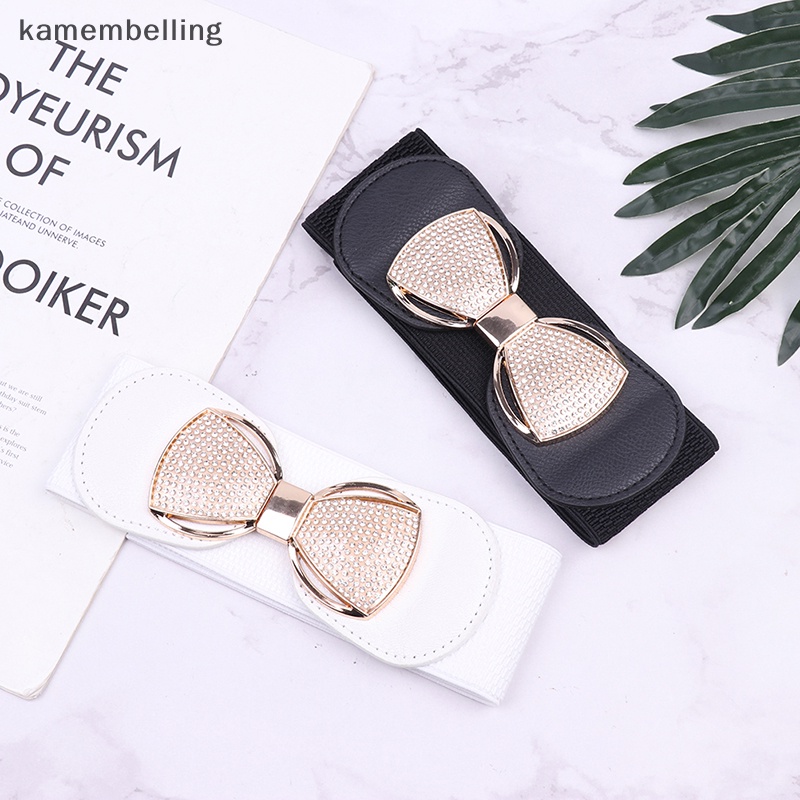 Thắt Lưng Nữ Bản Rộng Co Giãn Đính Đá Thanh Lịch