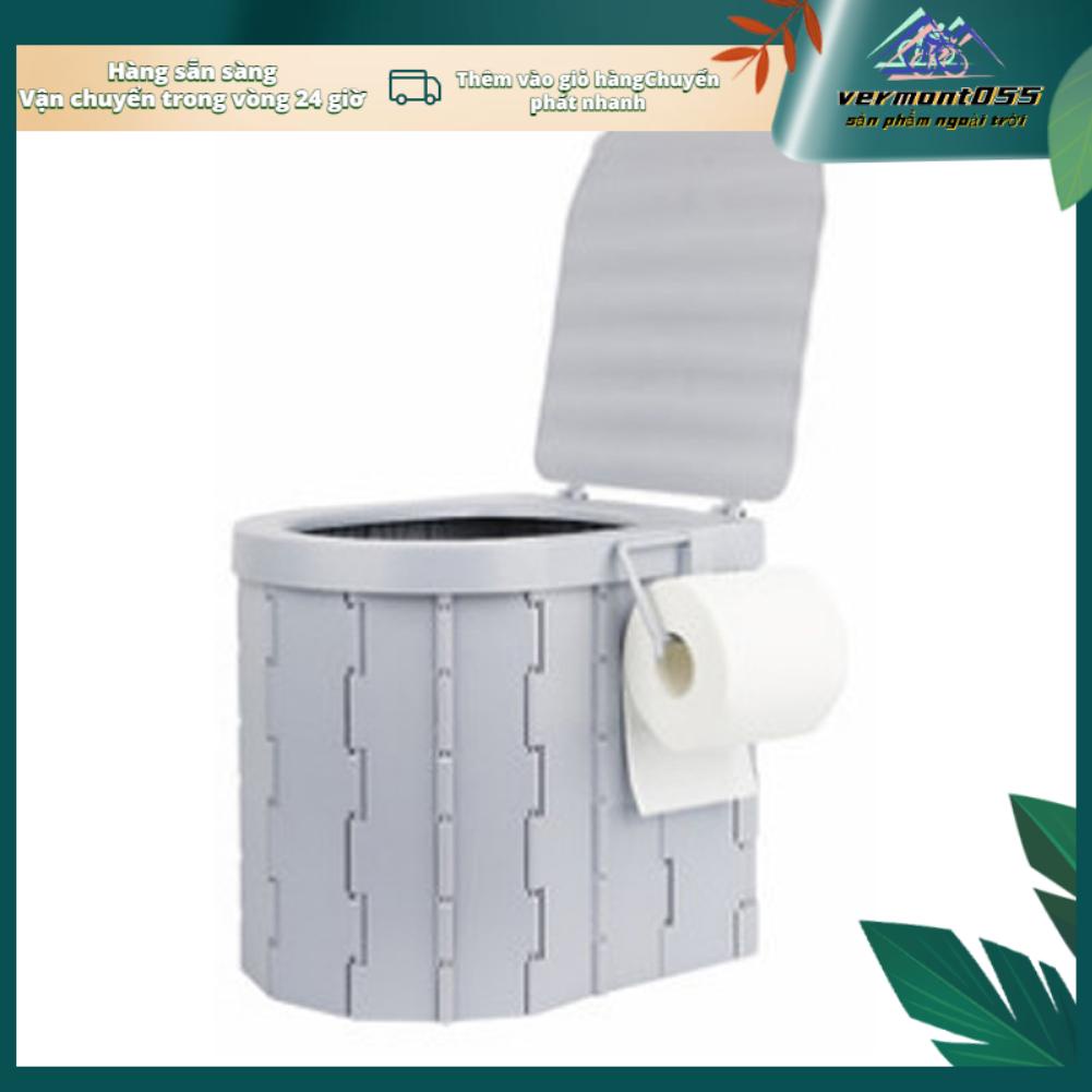 Vermont055 Nhà vệ sinh gấp di động Tích hợp ABS Khả năng chịu tải cao du lịch có nắp đậy để cắm trại