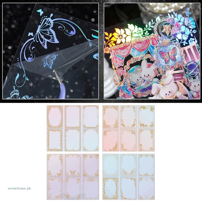 Sticker Dán Trang Trí Sổ Lưu Niệm DIY Nhiều Màu Sắc