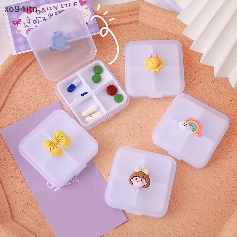 Hộp Đựng Thuốc 4 Ngăn Tiện Lợi Cho Du Lịch