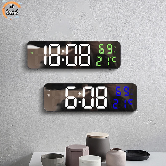 Đồng Hồ Báo Thức Điện Tử Màn Hình Led Kỹ Thuật Số Hiển Thị Nhiệt Độ Và Độ Ẩm