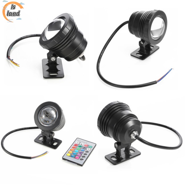 Đèn LED 5W 12V IP65 RGB Kháng Nước Kèm Điều Khiển Từ Xa Cho Bể bơi