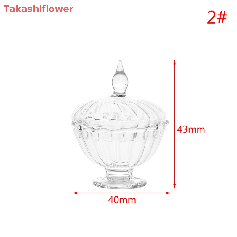 Lọ Thủy Tinh Mini Đựng Kẹo / Món Tráng Miệng Tỉ Lệ 1: 12 Trang Trí Nhà Búp Bê