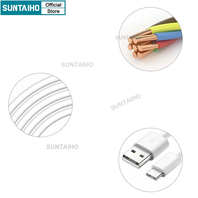 Suntaiho Cáp Sạc Cổng Micro USB Cho Tai Nghe Không Dây LP3 Pro TWS Q80 Air Pro