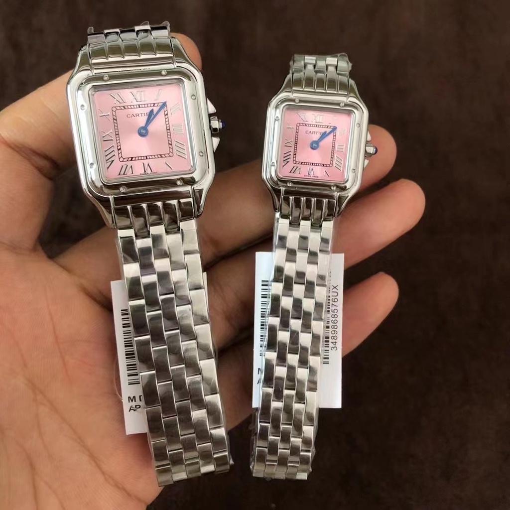 Đồng Hồ quartz Nữ Mặt Vuông Bằng Thép Không Gỉ 22mm