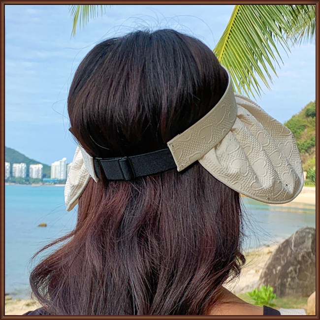 Nón Rộng Vành Hở Chóp Chống Tia Uv Thời Trang Đi Biển Mùa Hè Cho Nữ