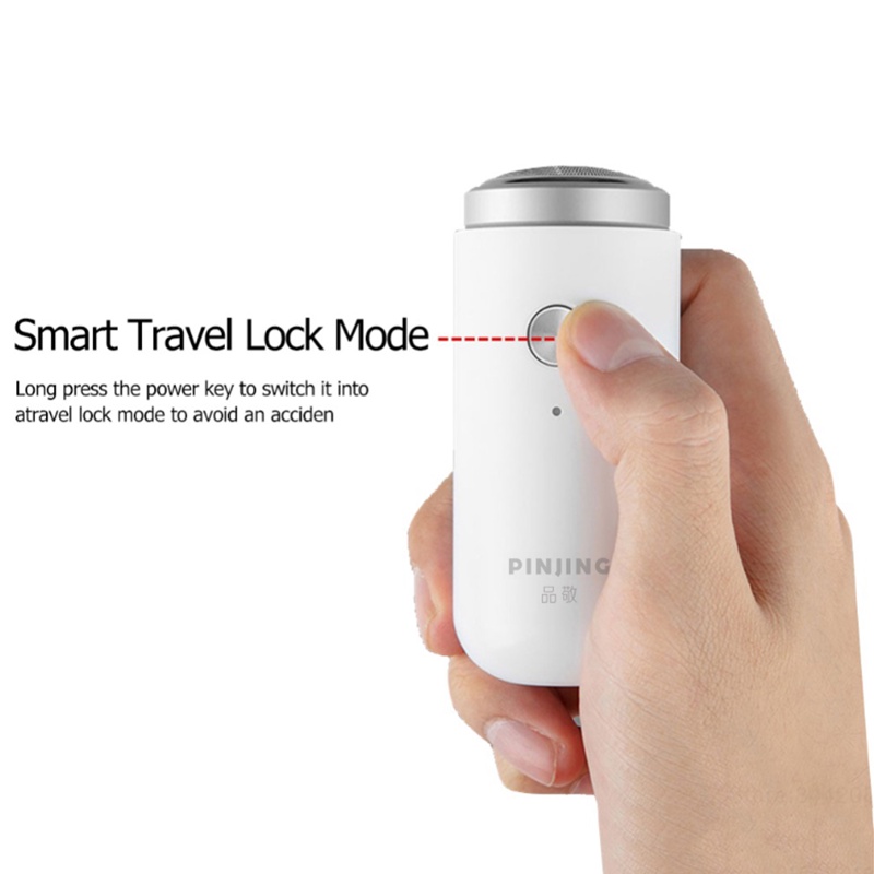 Máy Cạo Râu Điện Tử Mini PINJING ED1 Sạc USB Có Thể Giặt Sạch Cho Nam