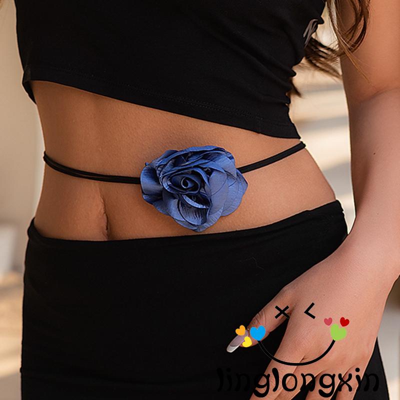 Vòng Cổ Choker 2 Tầng Họa Tiết Hoa Phong Cách Gothic Cho Nữ