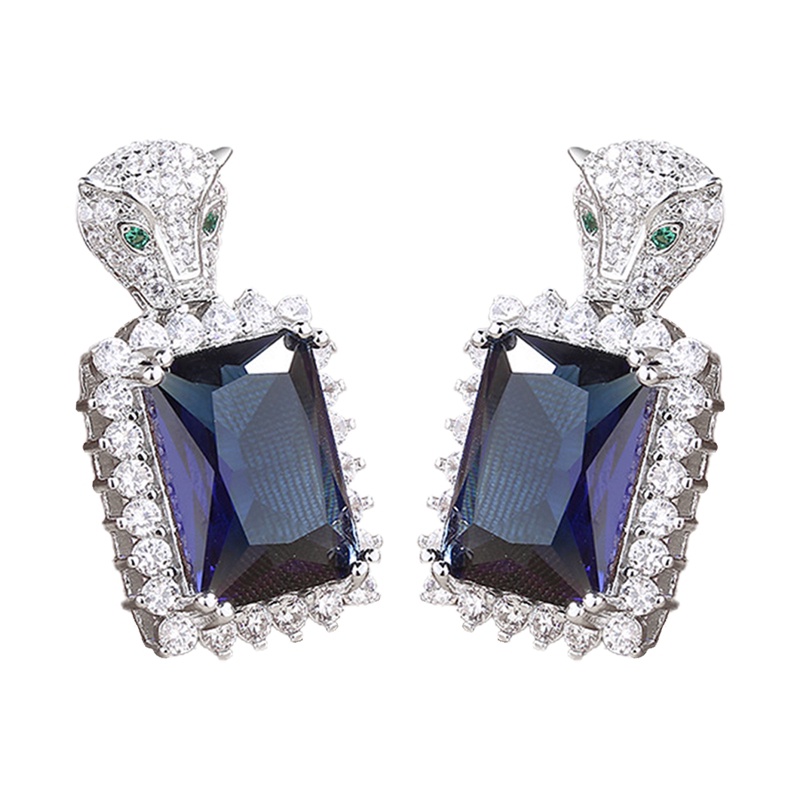 Bông Tai Đính Kim Cương Pha Lê Toàn Diện Thời Trang Cho Nữ