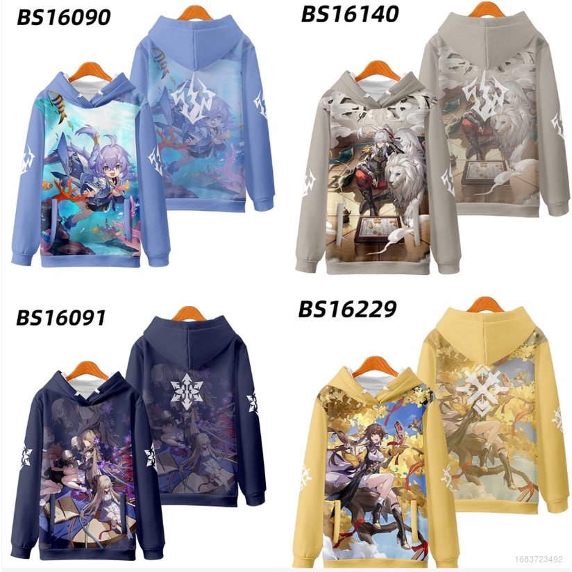 Áo Hoodie Tay Dài Oversize In Họa Tiết Anime 3D Thời Trang Cho Nam Và Nữ