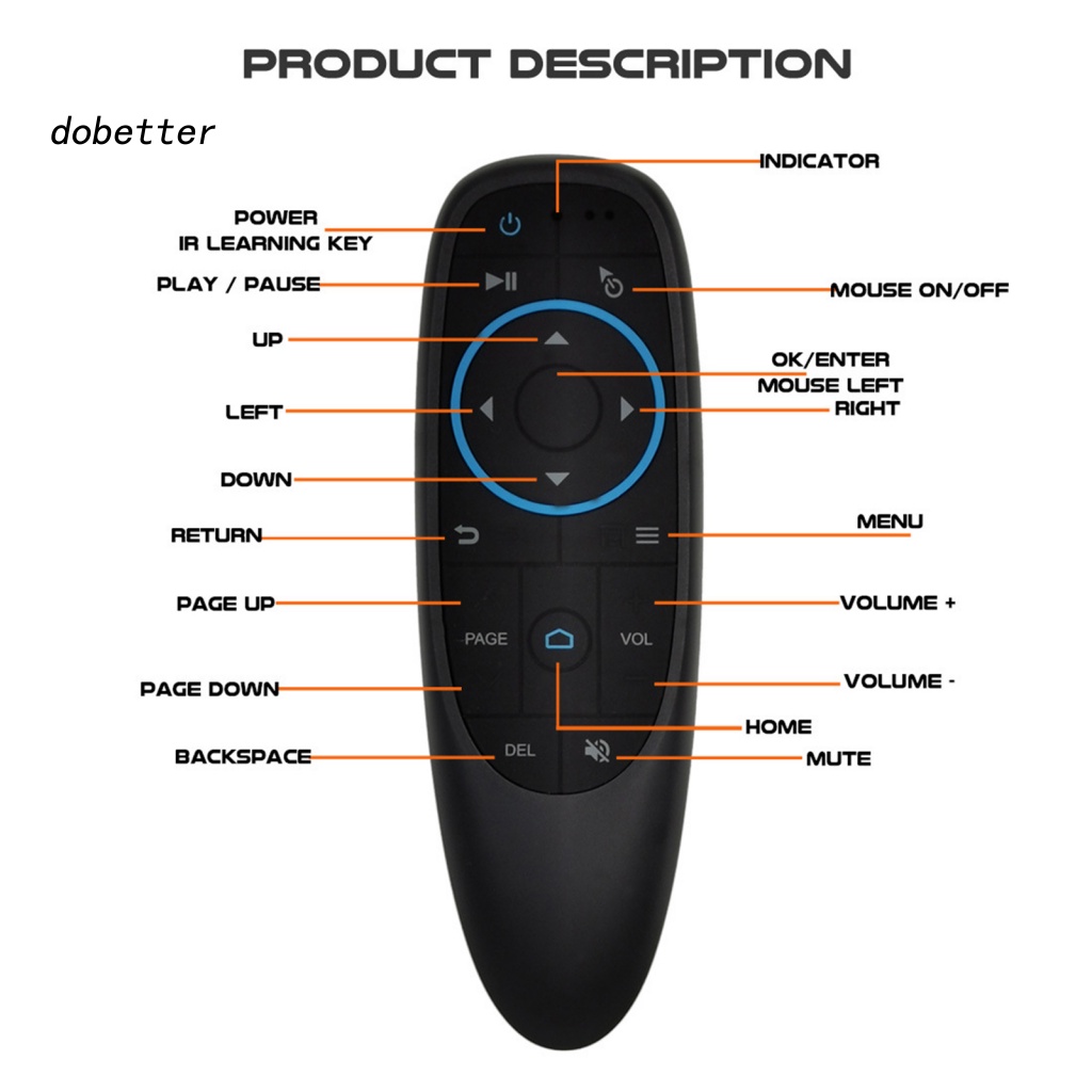 Bộ ĐiềU KhiểN Từ Xa Con Quay Hồi Chuyển Không Dây G10S BT5.0 ABS Cho Android Và Phụ Kiện