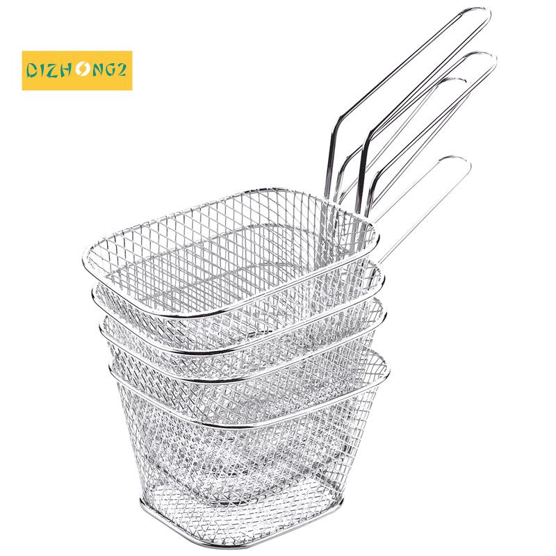Set 4 Rổ Chiên Khoai Tây Mini Bằng Thép Không Gỉ