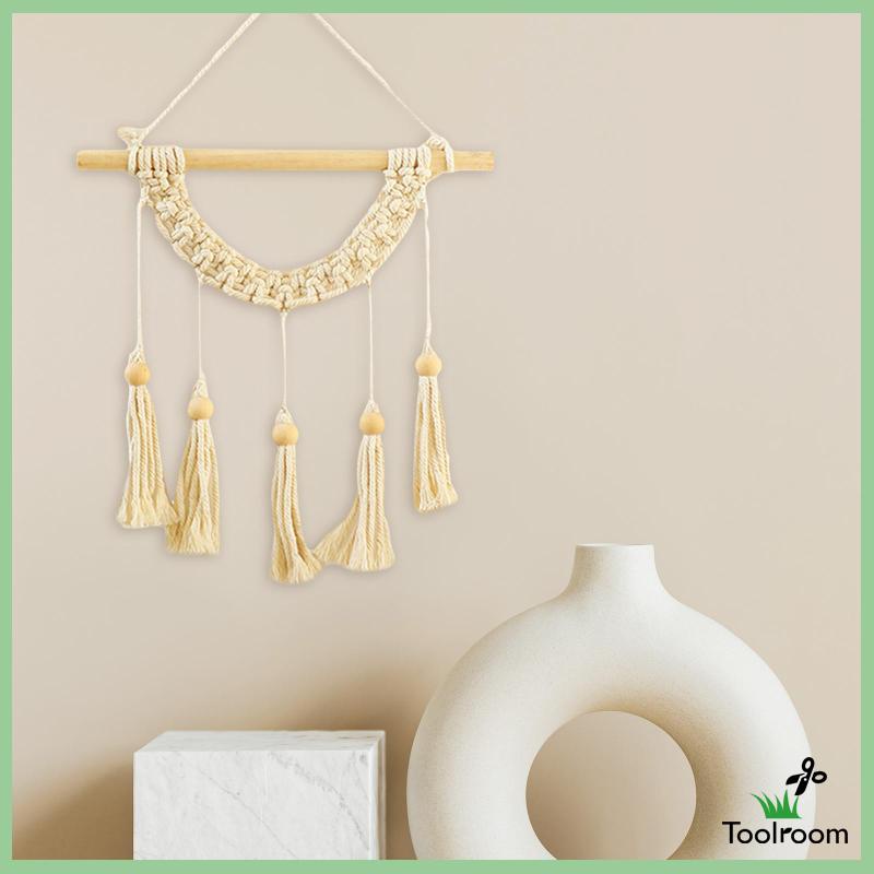 Thảm Dệt Macrame Treo Tường Trang Trí Tiệc Cưới Phong Cách Bohemian
