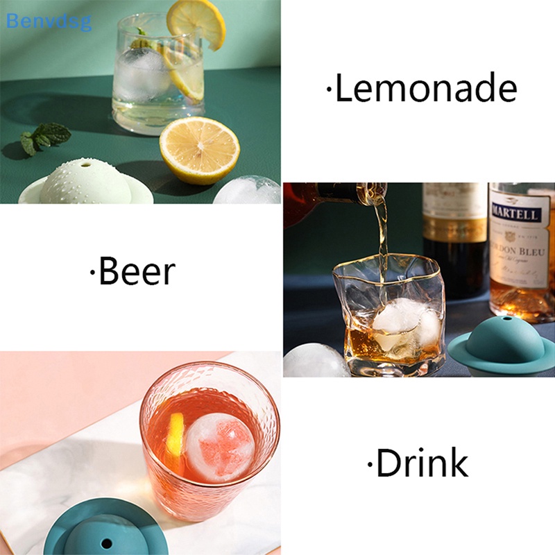 Khuôn Làm Đá Hình Tròn Bằng Silicone Có Thể Tái Sử Dụng