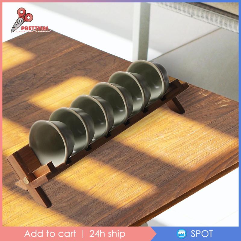 [Prettyia1] Giá Đỡ Cốc Trà Bằng Tre Nhỏ Gọn Trang Trí Cho Tiệc Tùng