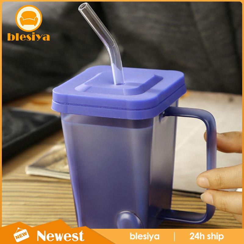 Cốc Thủy Tinh Uống Nước Hình Vuông Dung Tích 400ml