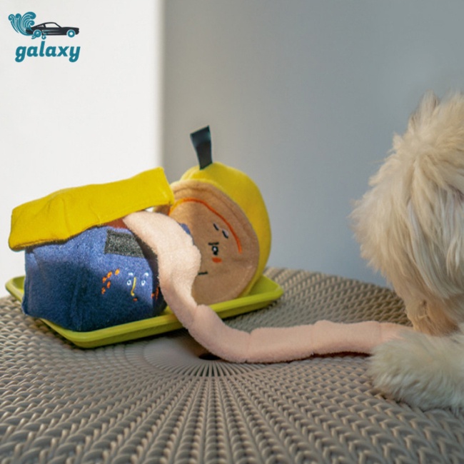 Galaxy Đồ Chơi Thảm Bông Xếp Hình Chó Snuffle Dễ Thương Có Mùi Tương Tác Huấn Luyện Ăn Chậm