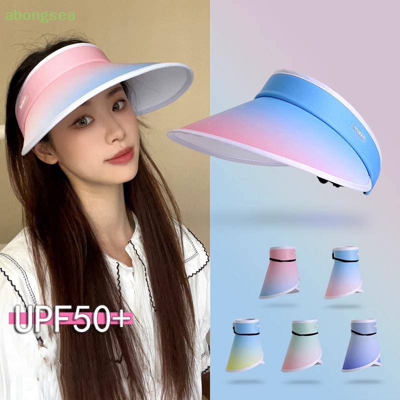 Mũ Rộng Vành Che Nắng Chống Tia UV Màu Gradient Thời Trang Mùa Hè Cho Nữ