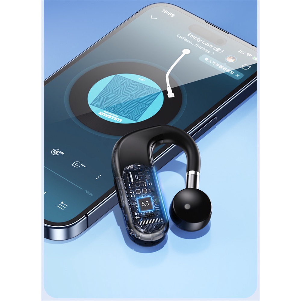 Tai Nghe Bluetooth Không Dây Dạng Móc Vành Tai Chống Thấm Nước Chuyên Dụng Trong Thể Thao