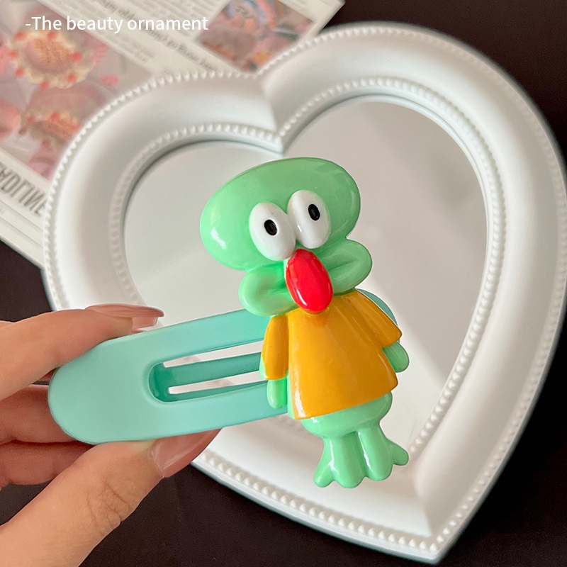 Kẹp Tóc Mái Bằng acrylic Hình Hoạt Hình Dễ Thương Cho Bạn Gái