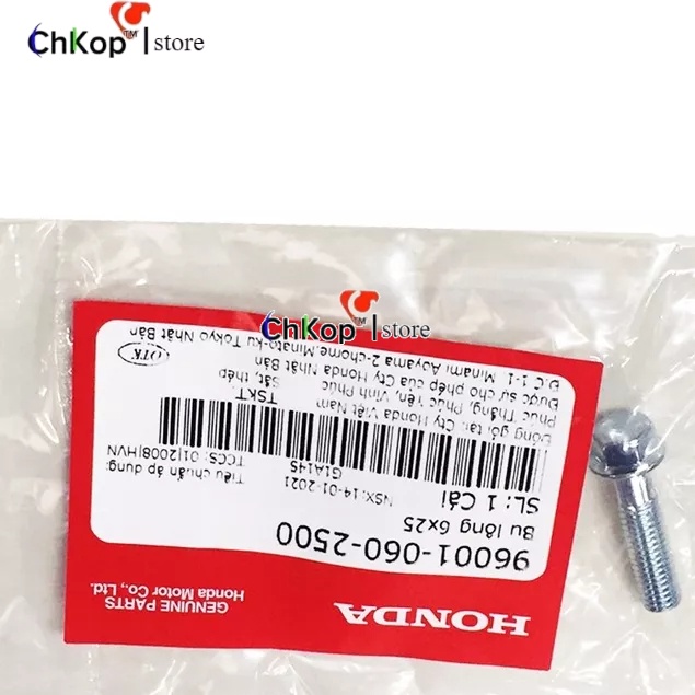 Bu lông HONDA nhiều dòng xe 6x25 (960010602500) - Chi Tiết ốc Dream Honda Giá Gốc