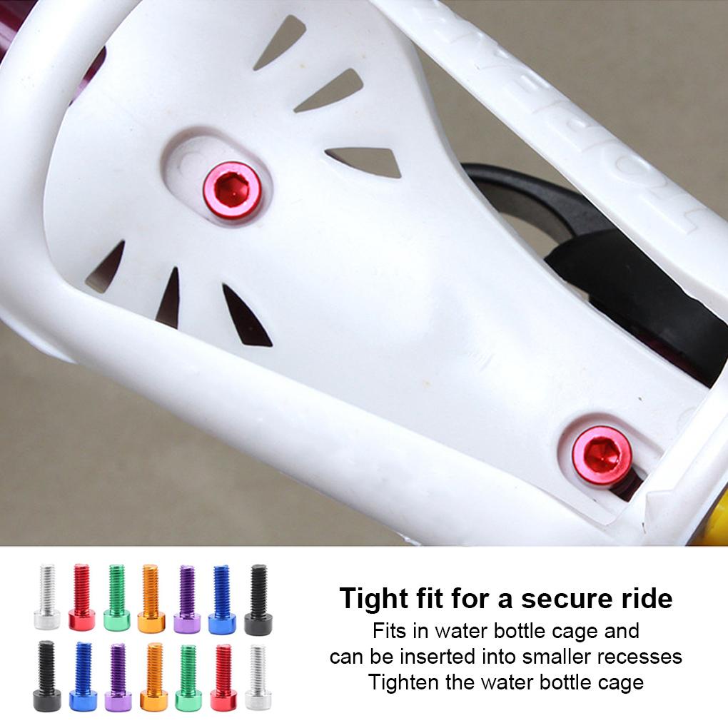 Set 4 Ốc Vít Gắn Bình Nước Xe Đạp Leo Núi Màu Sắc Trơn Thay Thế