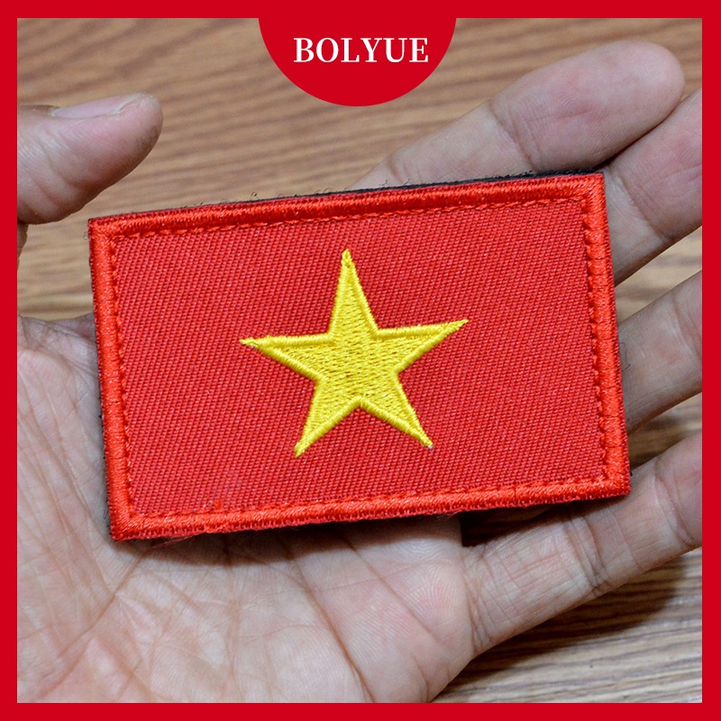 Tấm Patch dán hình cờ Việt Nam và các nước Nước mỹ