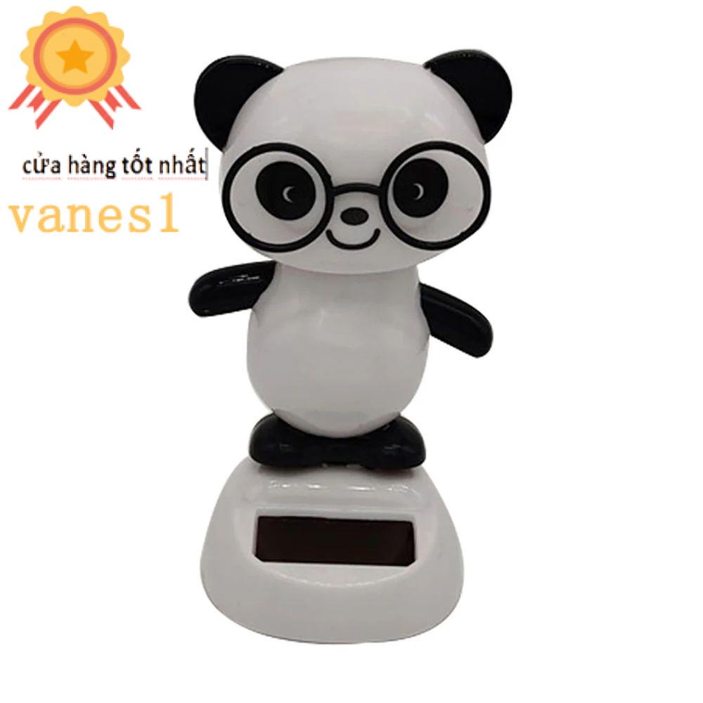 Đồ Chơi Gấu Trúc Chạy Bằng Năng Lượng Mặt Trời Trang Trí Nội Thất Xe Hơi VANES1