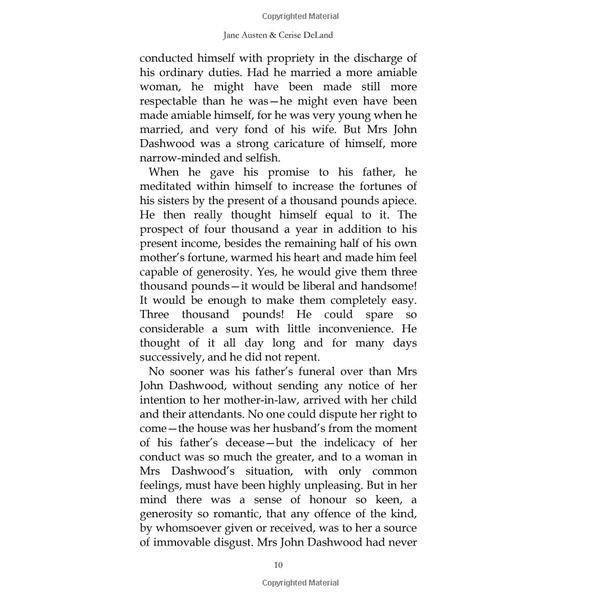 Sense and Sensibility