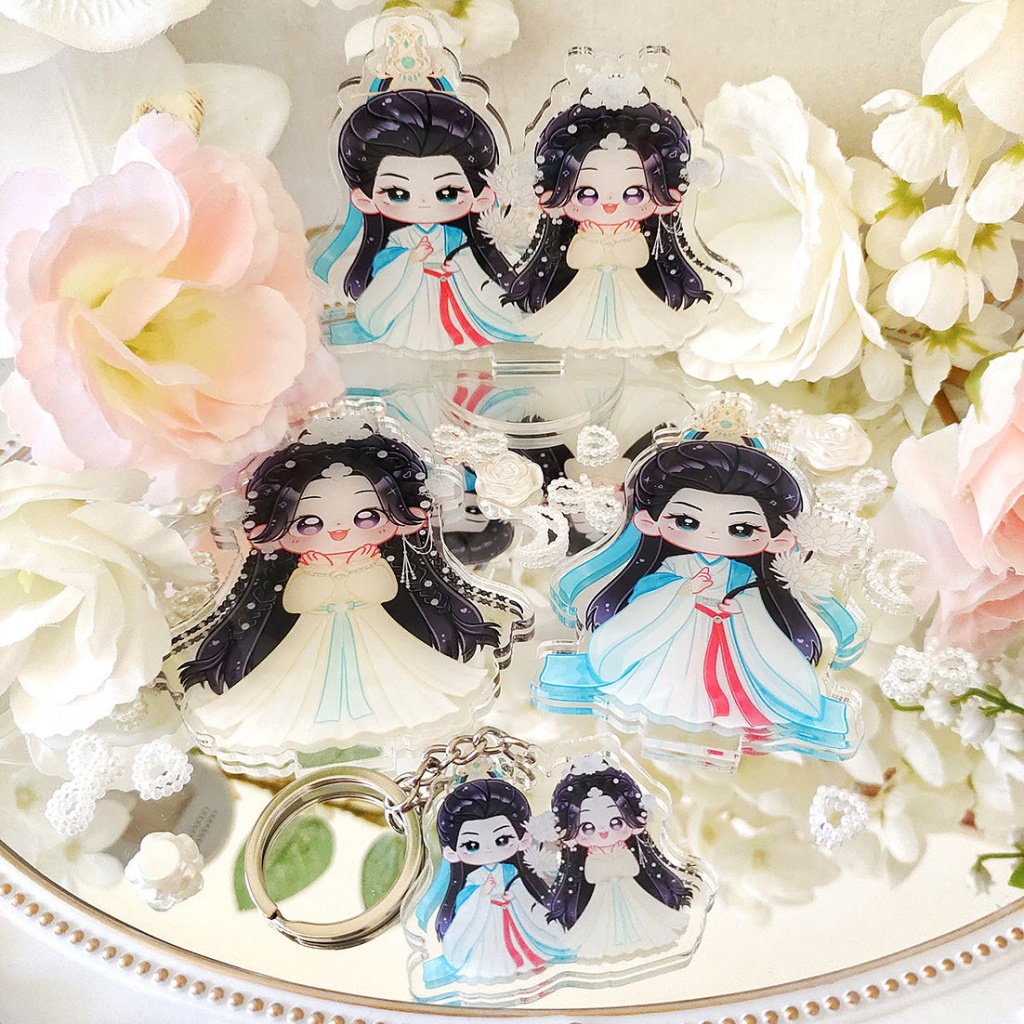 Hàng Mới Về Bán Chạy Thẻ Bài Hình Công Chúa Hươu Trắng Nagatsuki Mingming Merchandise Luo Yunxi Bằng Acrylic Chất Lượng Cao